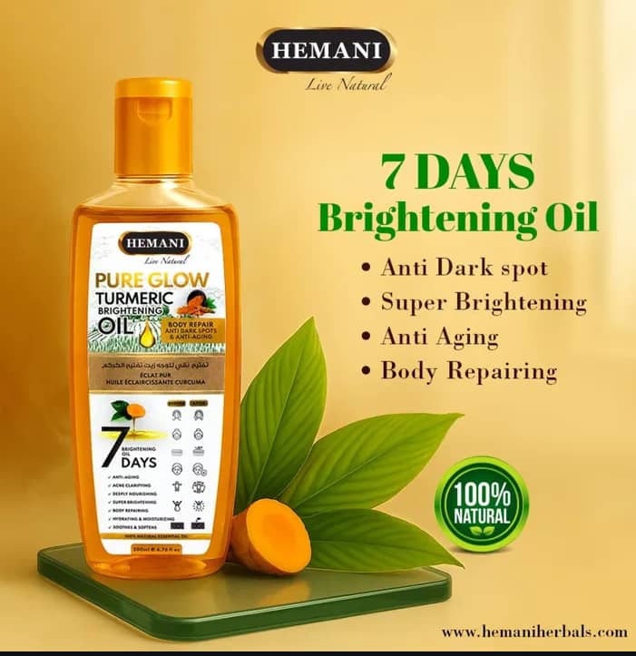 pure glow turmeric brighting oil