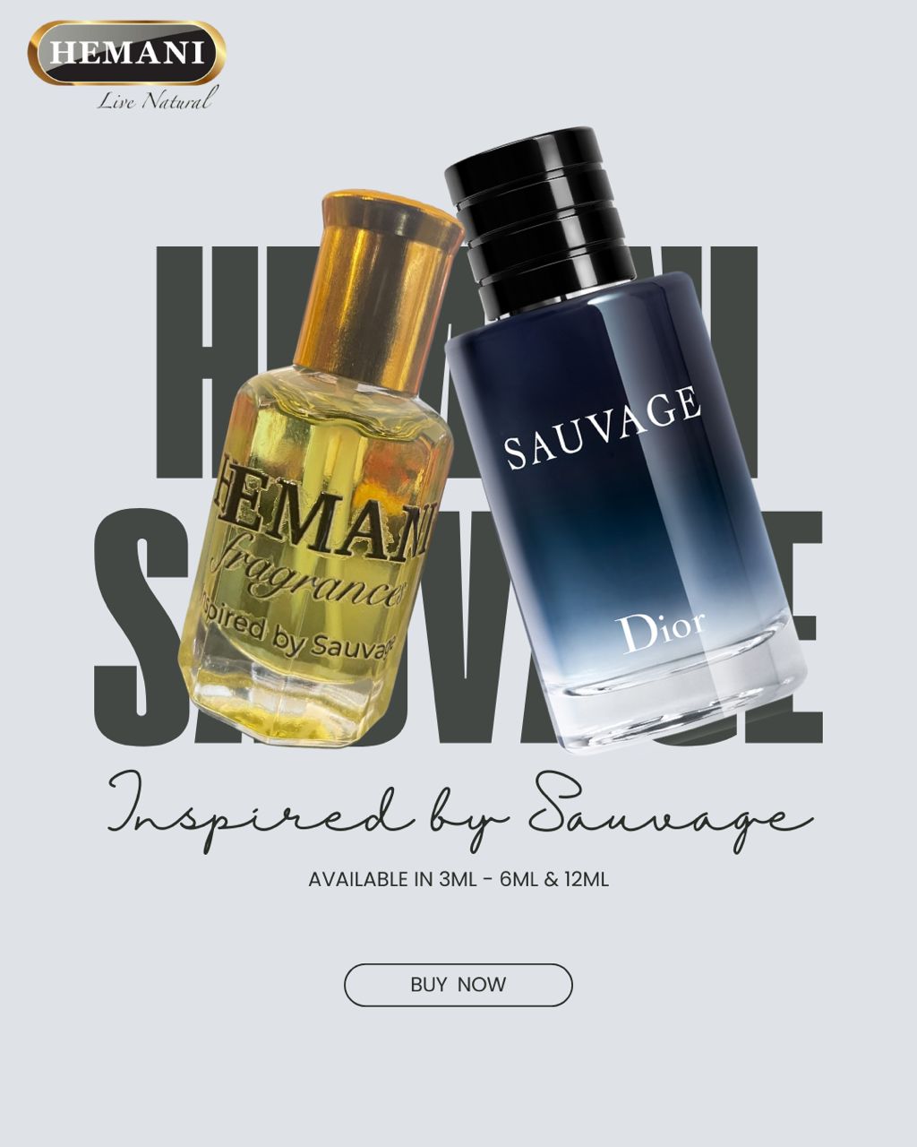 Hemani sauvage oil perfume
