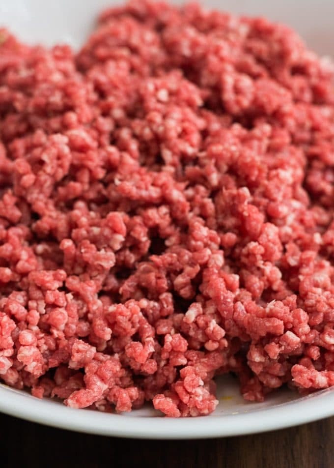 mixed ground beef
