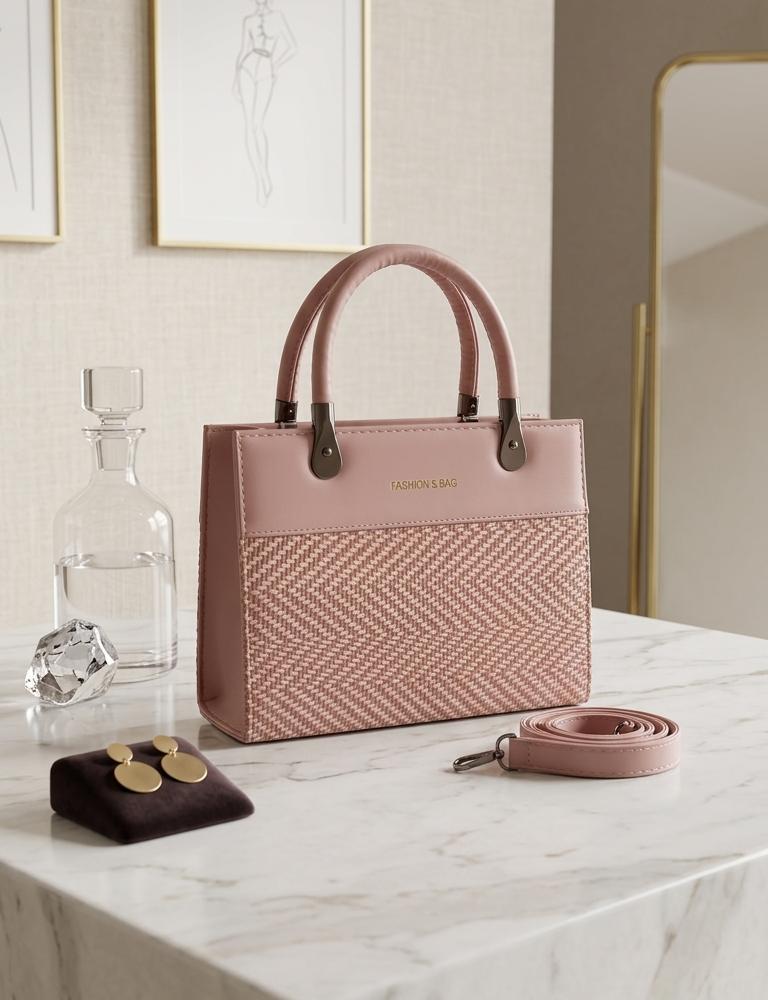 top-handle handbag set