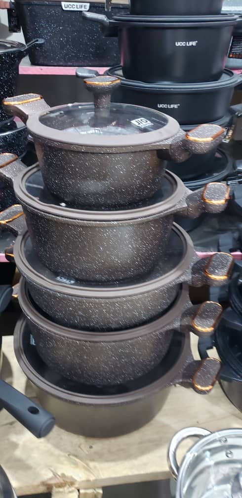 granite casserole pot set