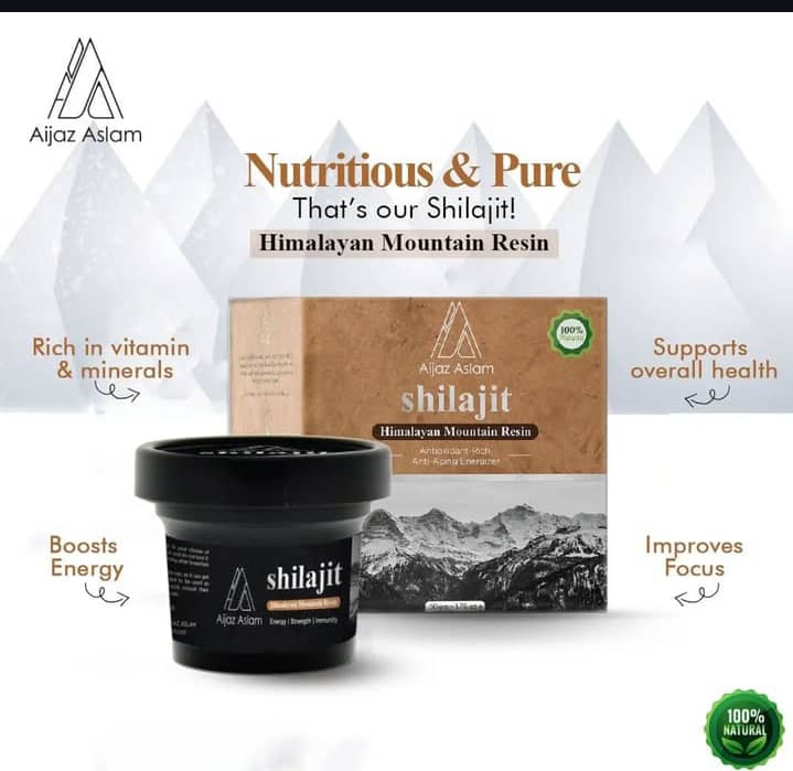 Aijaz Aslam Shilajit Himalayan Mountain Resin