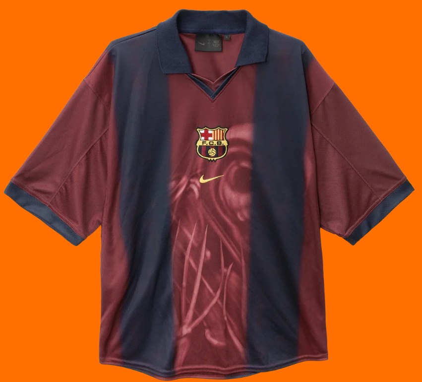 Nike x Cactus Jack FC Barcelona Retro 2000/01 Home Skeleton Jersey