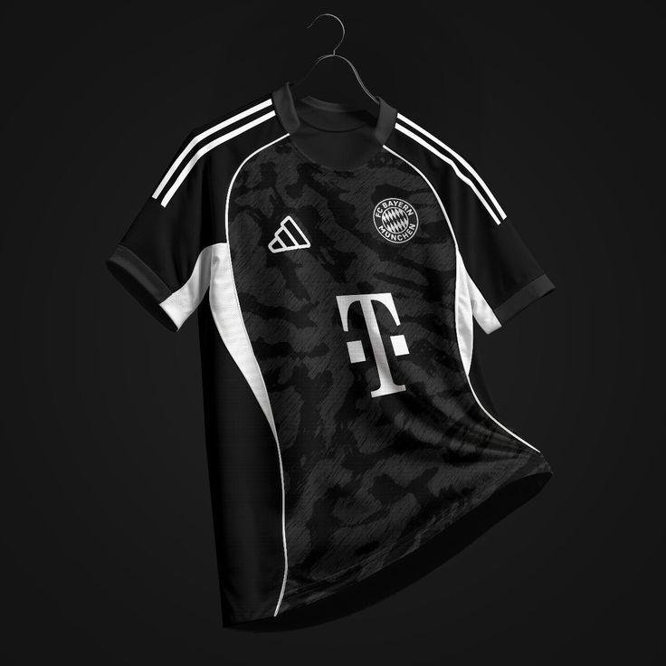 black Adidas FC Bayern Munich 2025/26 third kit