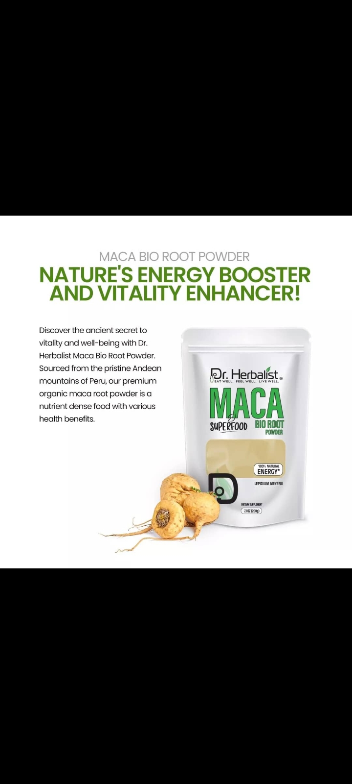 Dr. Herbalist Maca Bio Root Powder