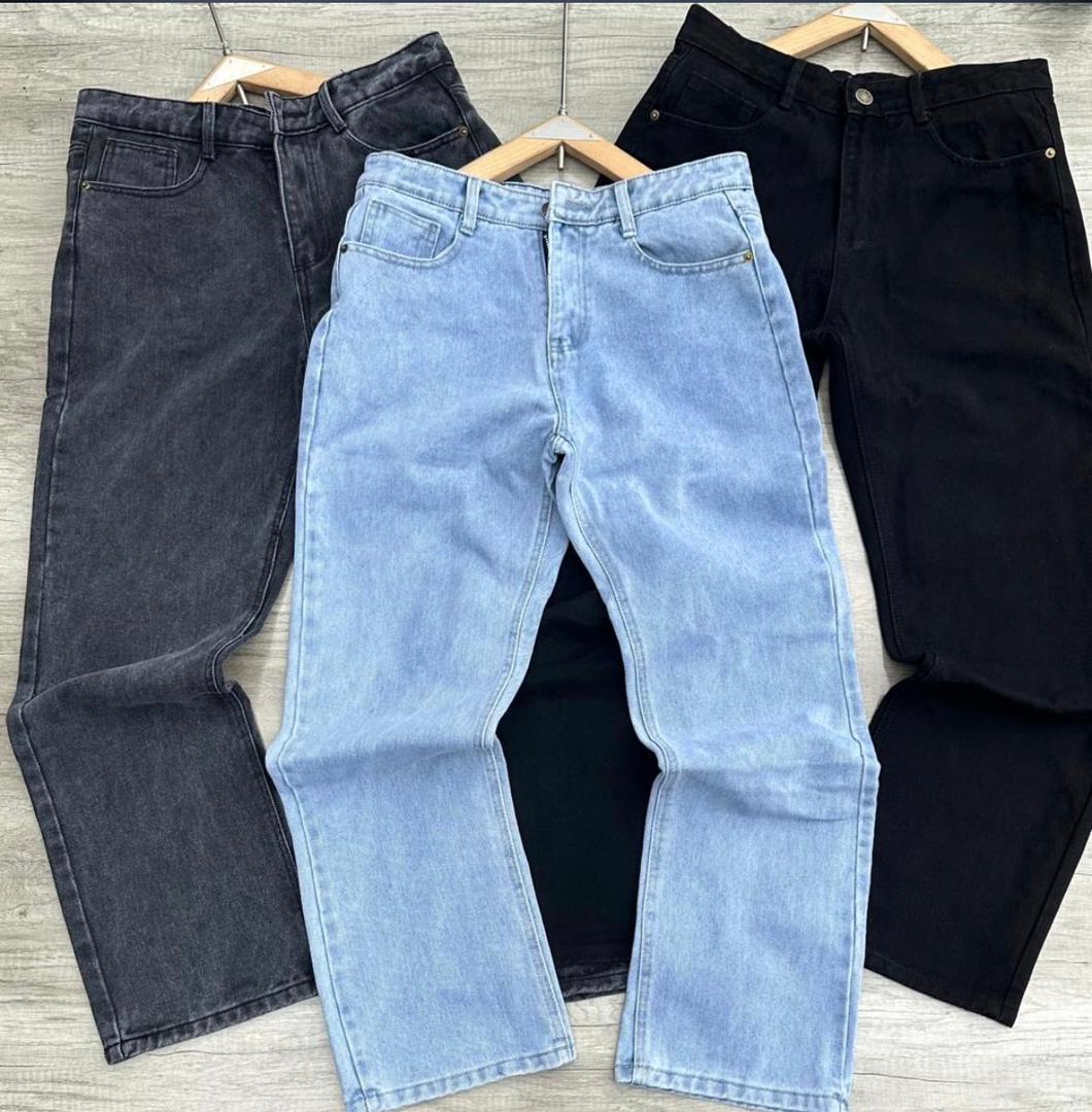 relaxed-fit straight-leg denim jeans
